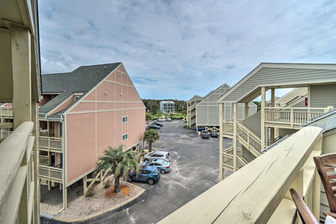Beachfront Condo With Unobstructed Ocean Views! Oak Island Exteriör bild