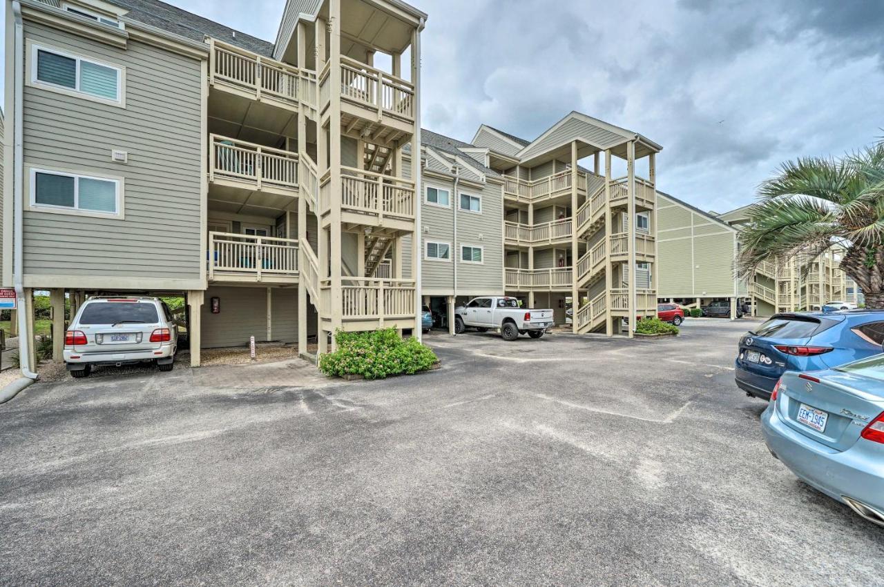 Beachfront Condo With Unobstructed Ocean Views! Oak Island Exteriör bild