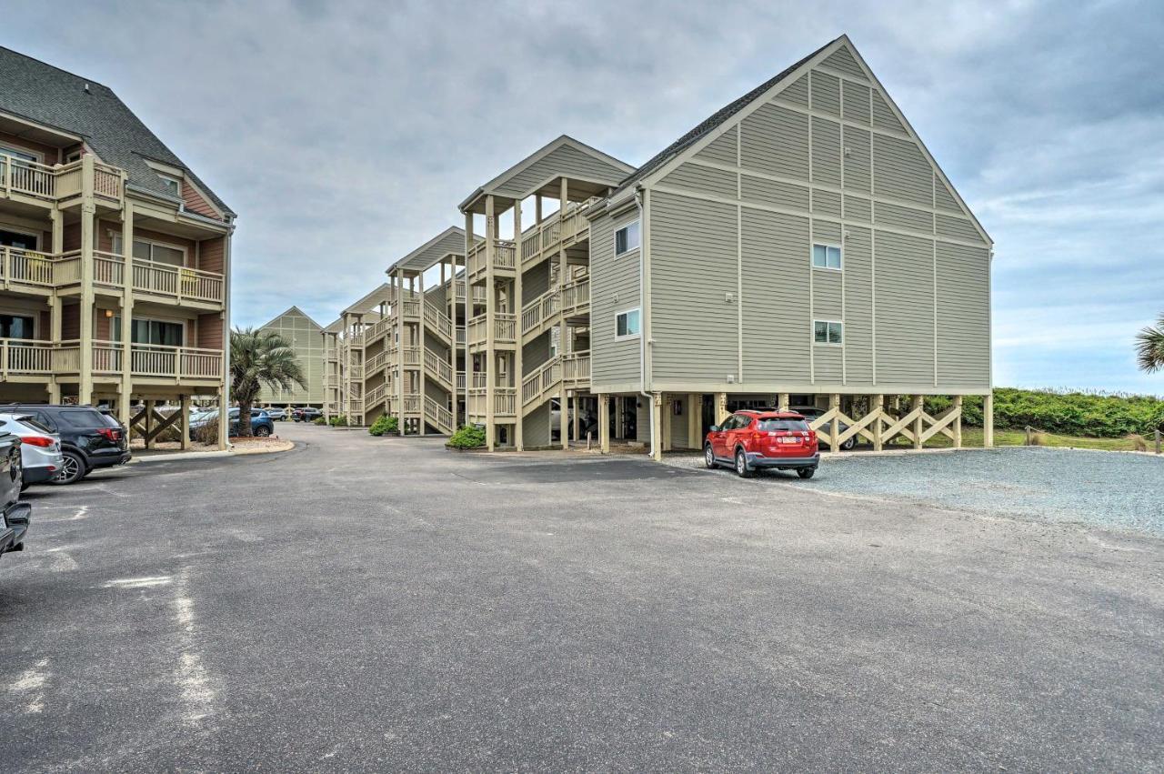 Beachfront Condo With Unobstructed Ocean Views! Oak Island Exteriör bild